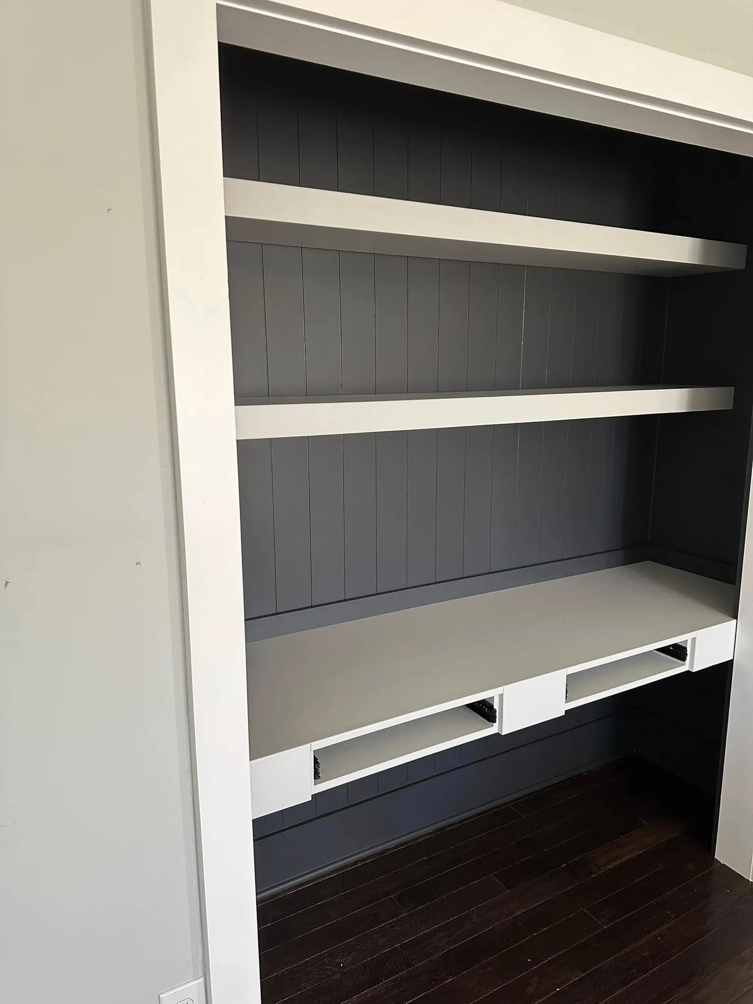 Shelving Alcove — custom carpentry by Custom Interiors & Remodeling